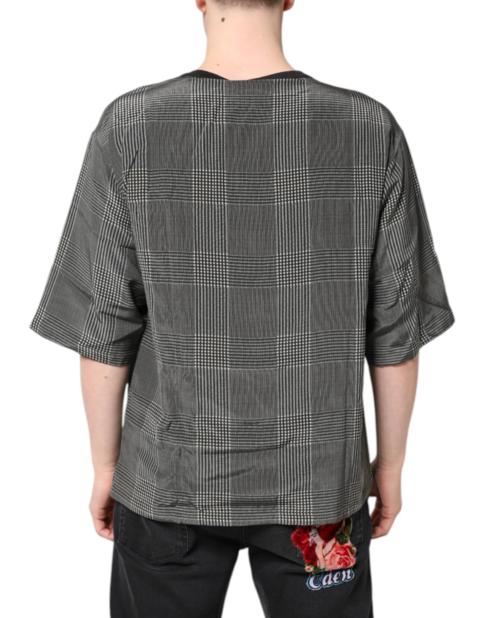 Dolce & Gabbana Black White Graphic Print Short Sleeve T-shirt by Dolce & Gabbana