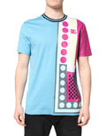 Dolce & Gabbana Multicolor Printed Logo Short Sleeve T-shirt by Dolce & Gabbana