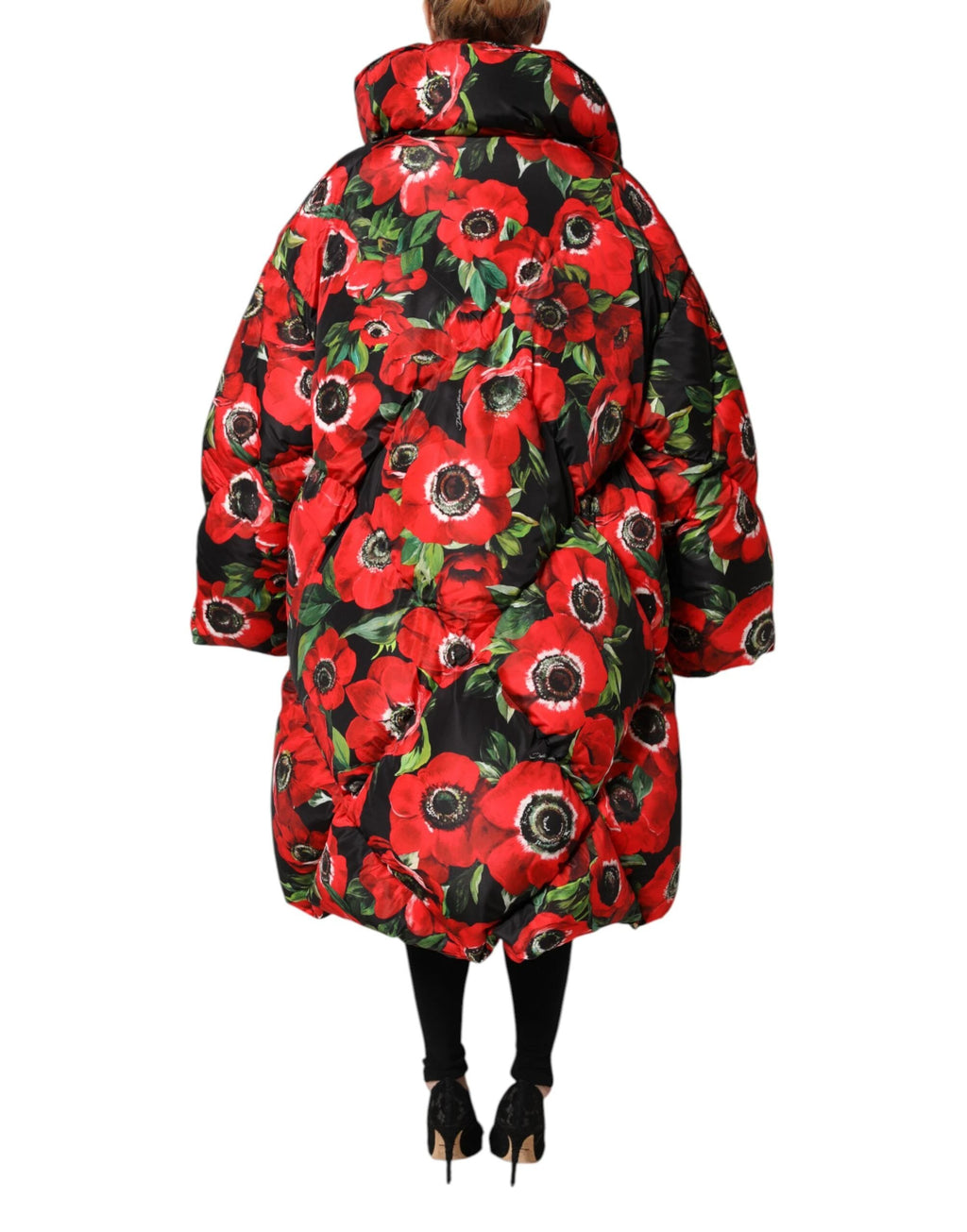Dolce & Gabbana Multicolor Floral Full Zip Padded Jacket by Dolce & Gabbana