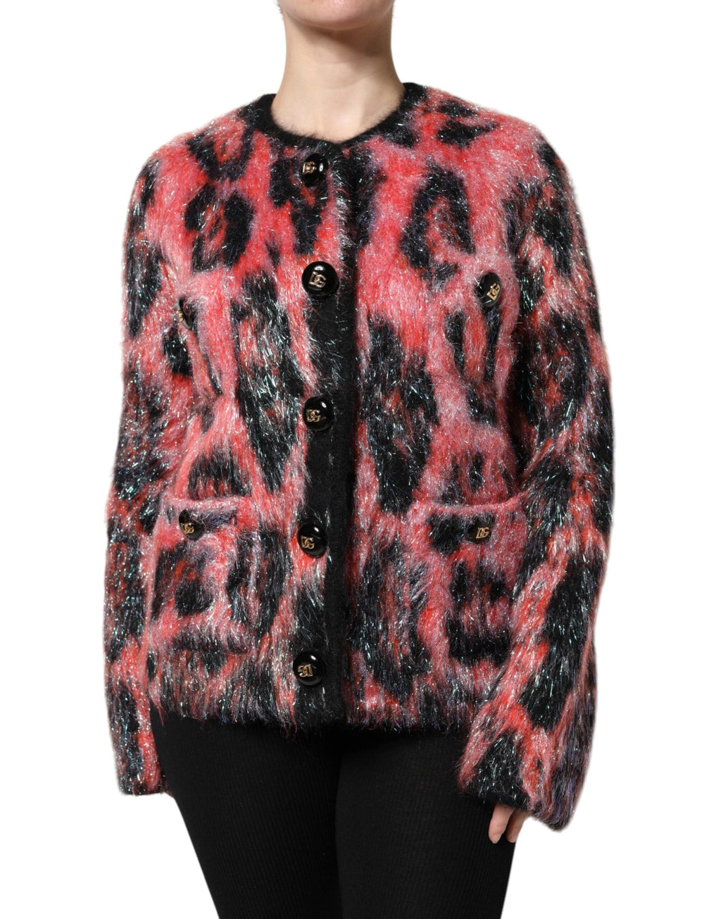 Dolce & Gabbana Red Mohair Wool Button Down Cardigan Sweater by Dolce & Gabbana