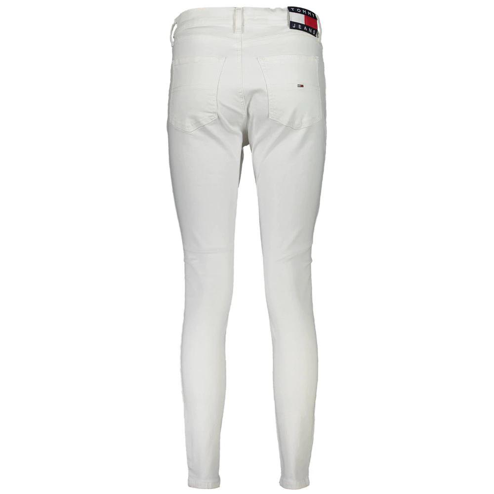 Jean Tommy Hilfiger Bianco en coton pour femme