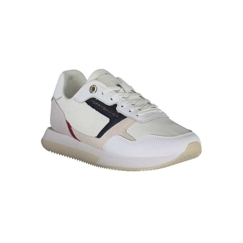 Tommy Hilfiger White Polyester Women Sneaker Tommy Hilfiger