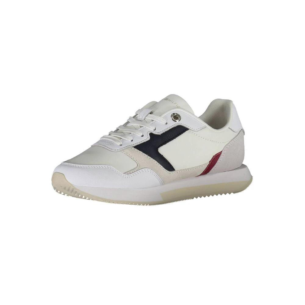 Tommy Hilfiger White Polyester Women Sneaker Tommy Hilfiger