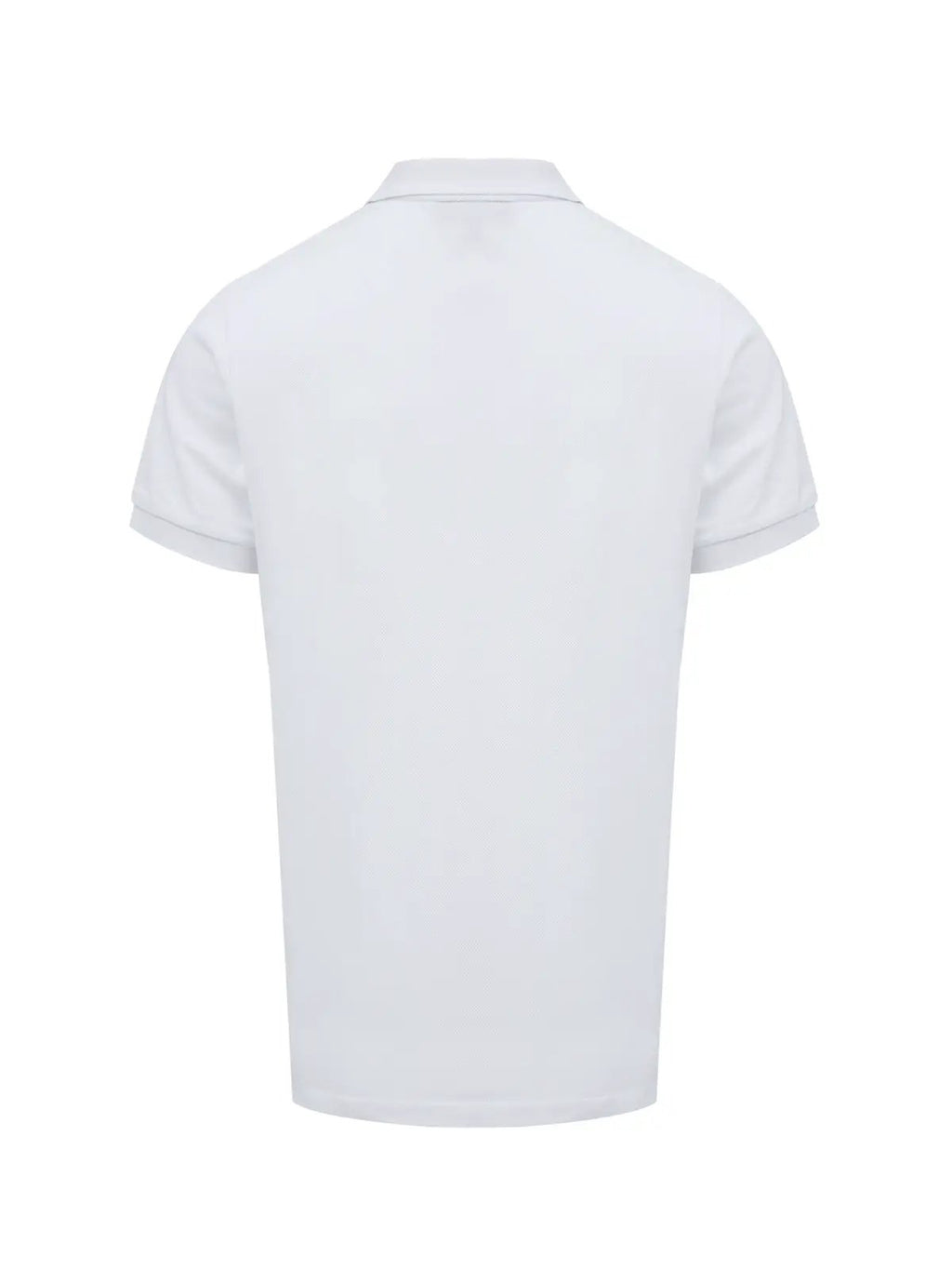 Burberry White Cotton Collared Polo Shirt