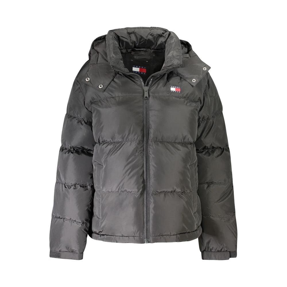 Tommy Hilfiger "Black Polyester Women Jacket with Removable Hood" by Tommy Hilfiger