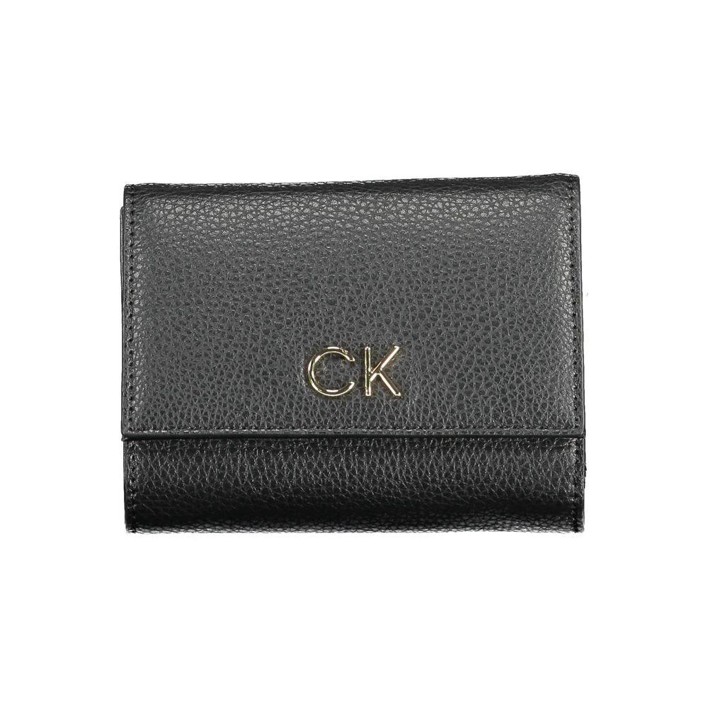 Portefeuille femme Calvin Klein en polyuréthane noir
