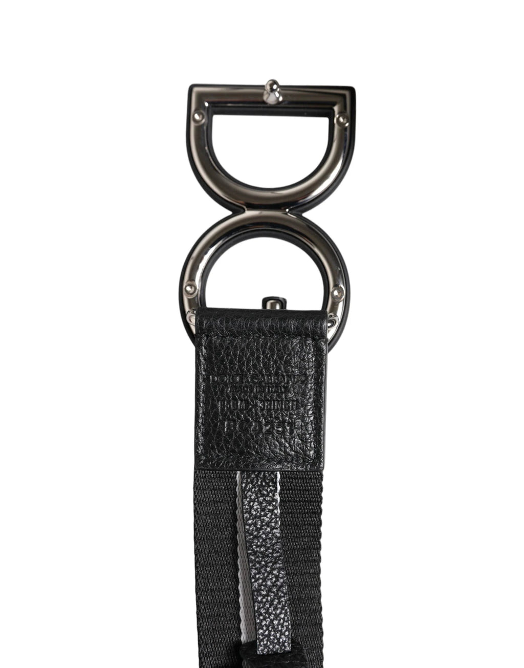 Dolce & Gabbana Black Polyester Logo Print DG Buckle Belt by Dolce & Gabbana