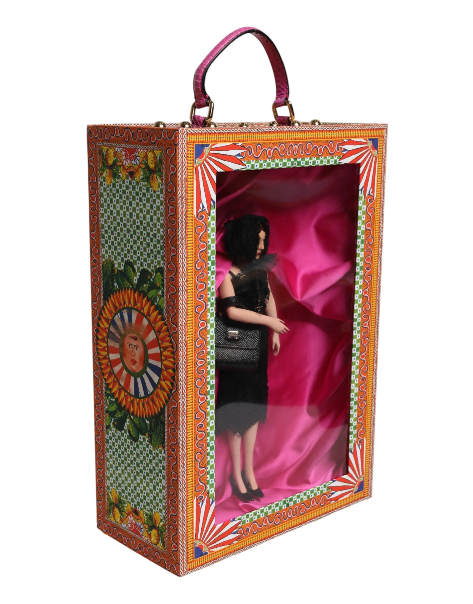 Dolce & Gabbana Black Dress Ceramic Porcelain Fashion Leather Sicily Dolls by Dolce & Gabbana