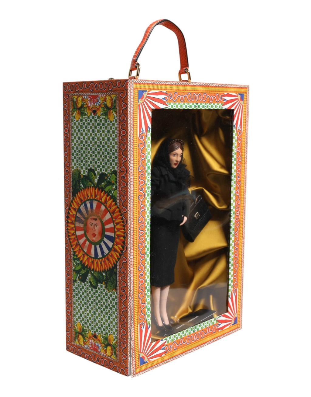 Dolce & Gabbana Black Dress Ceramic Porcelain Fashion Leather Sicily Dolls by Dolce & Gabbana