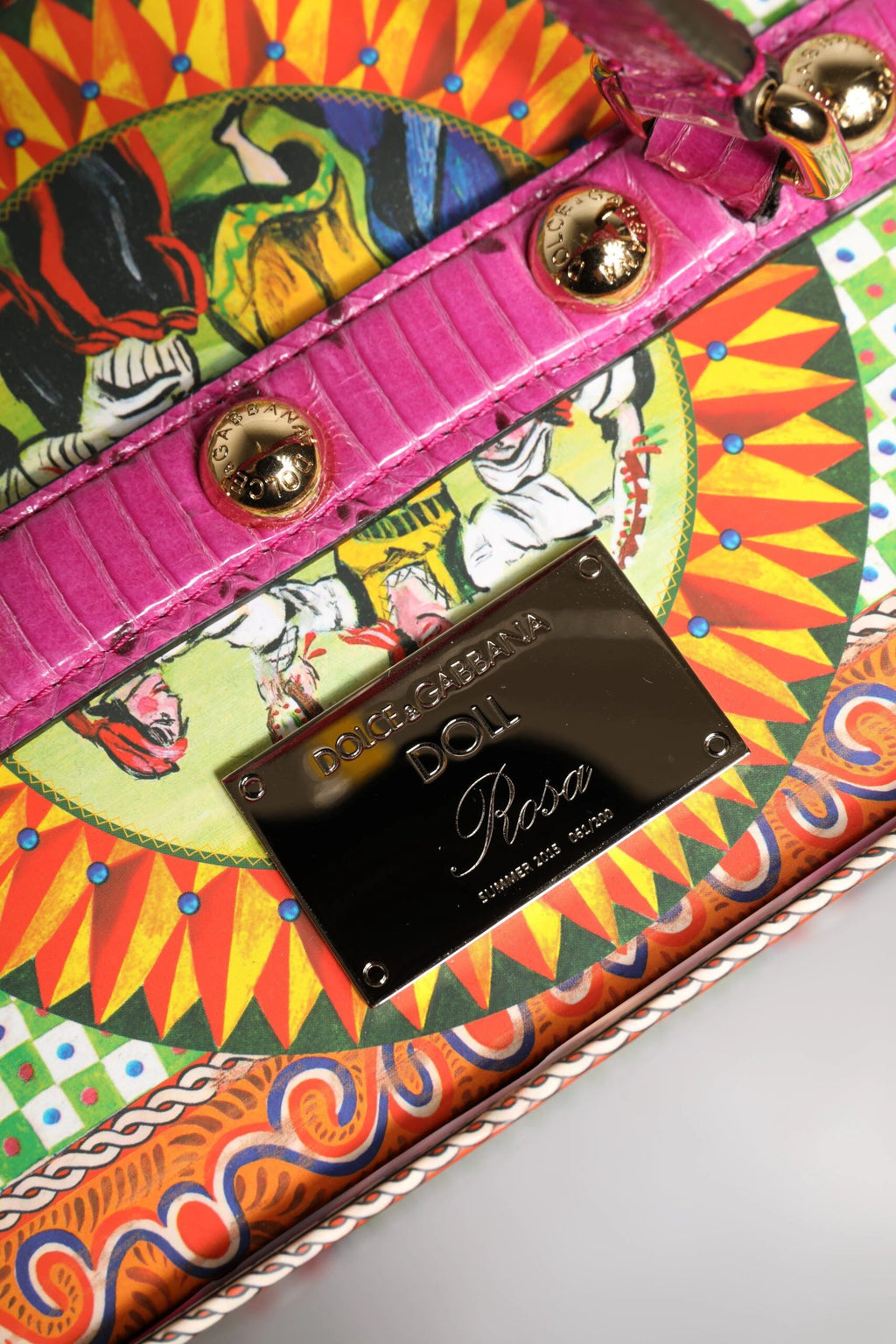 Dolce & Gabbana Pink Dress Ceramic Porcelain Fashion Leather Sicily Dolls by Dolce & Gabbana