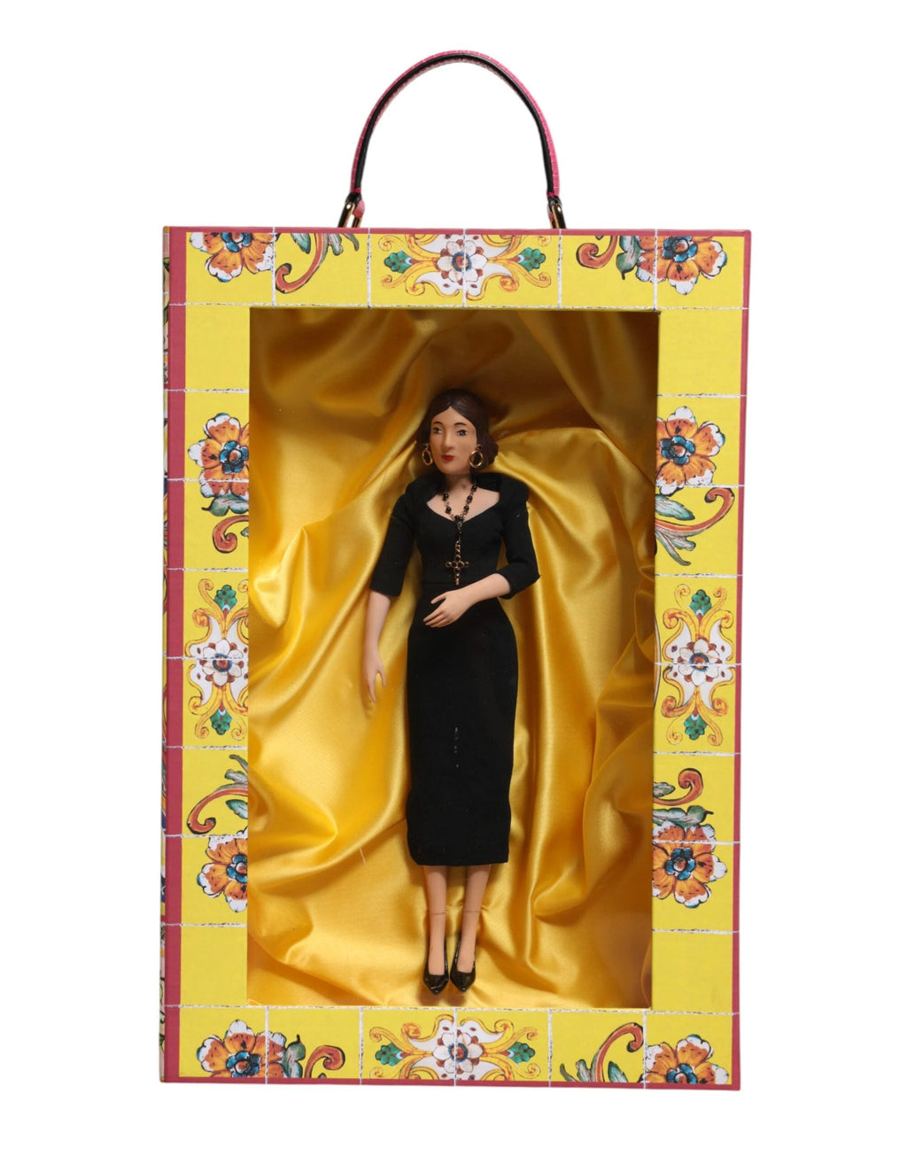 Dolce & Gabbana Black Dress Ceramic Porcelain Fashion Leather Sicily Dolls by Dolce & Gabbana