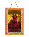 Dolce & Gabbana Red Dress Ceramic Porcelain Fashion Box Leather Sicily Dolls by Dolce & Gabbana