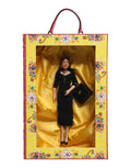 Dolce & Gabbana Black Dress Ceramic Porcelain Fashion Leather Sicily Dolls by Dolce & Gabbana