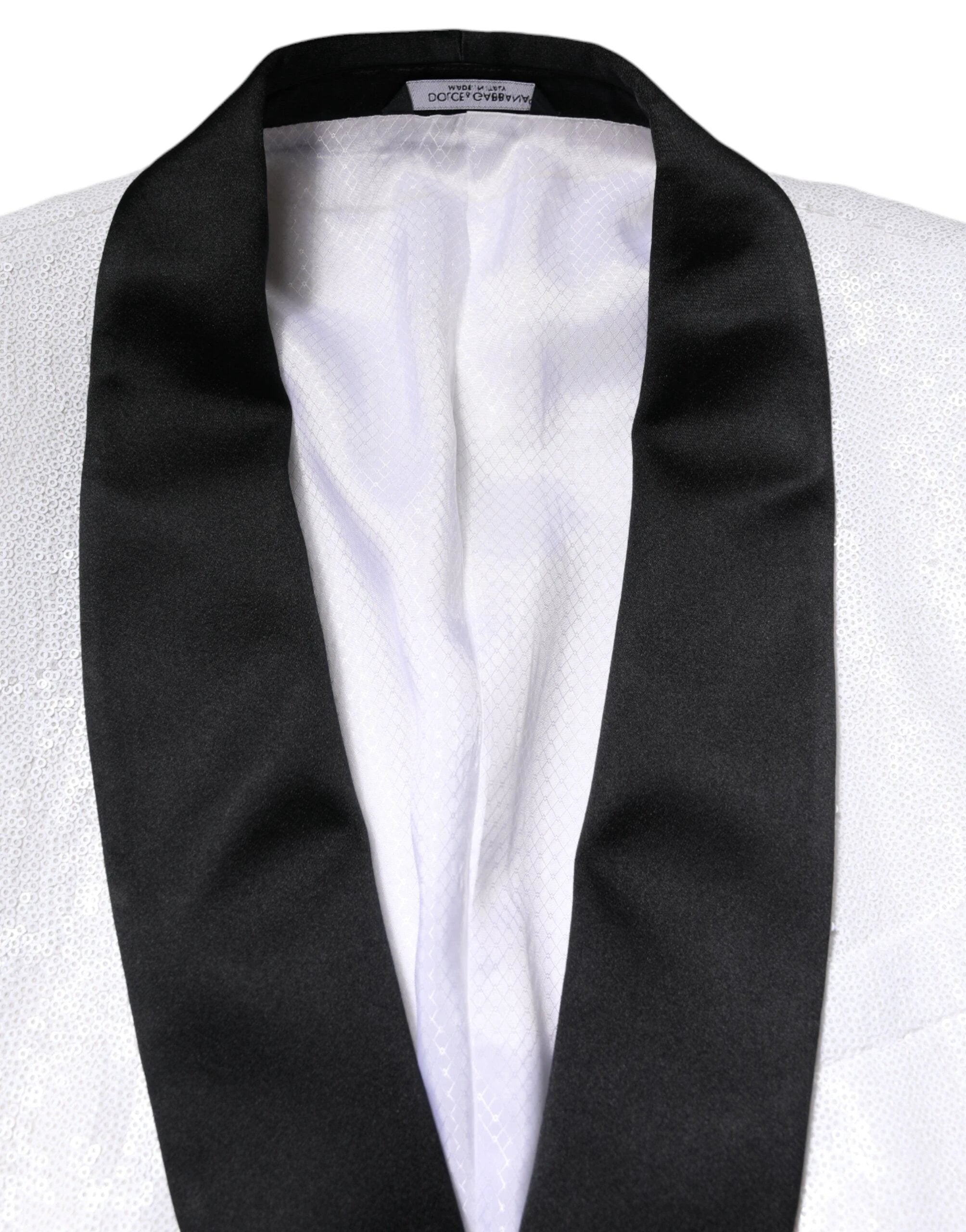 Dolce & Gabbana White Nylon Single Breasted Coat Blazer by Dolce & Gabbana