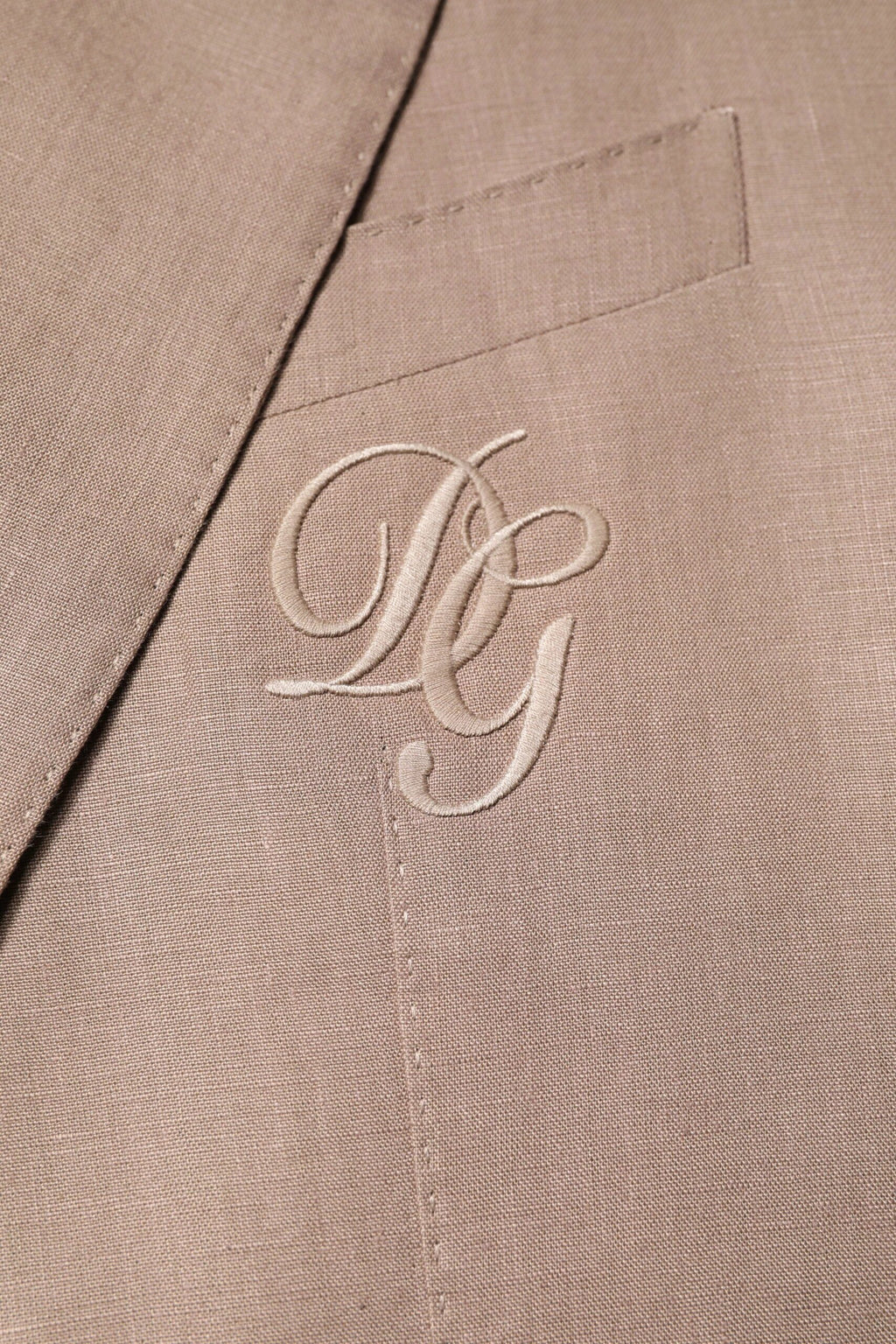Dolce & Gabbana Beige TAORMINA Single Breasted Coat Blazer by Dolce & Gabbana