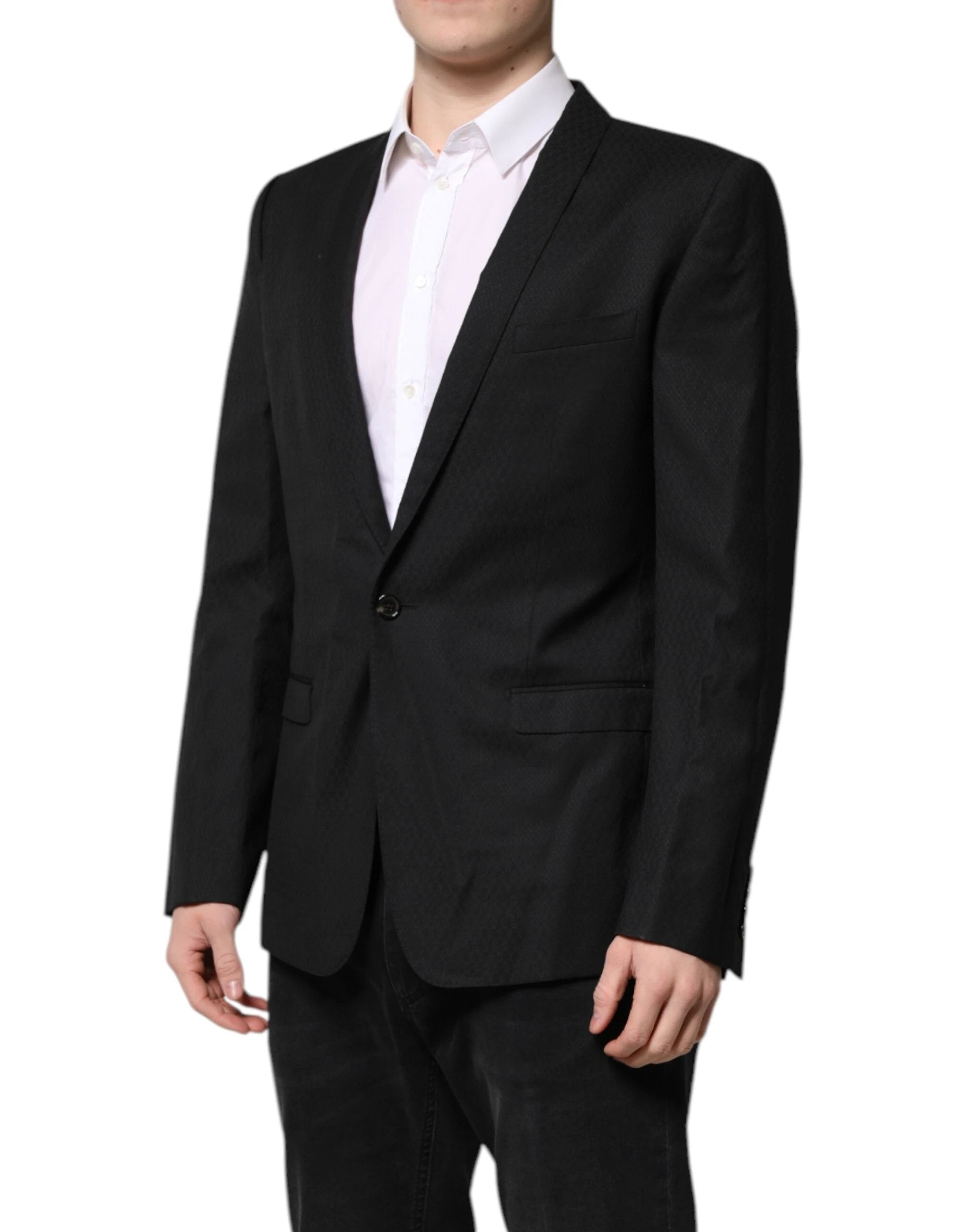 Dolce & Gabbana Black GOLD Single Breasted Suit Coat Blazer by Dolce & Gabbana