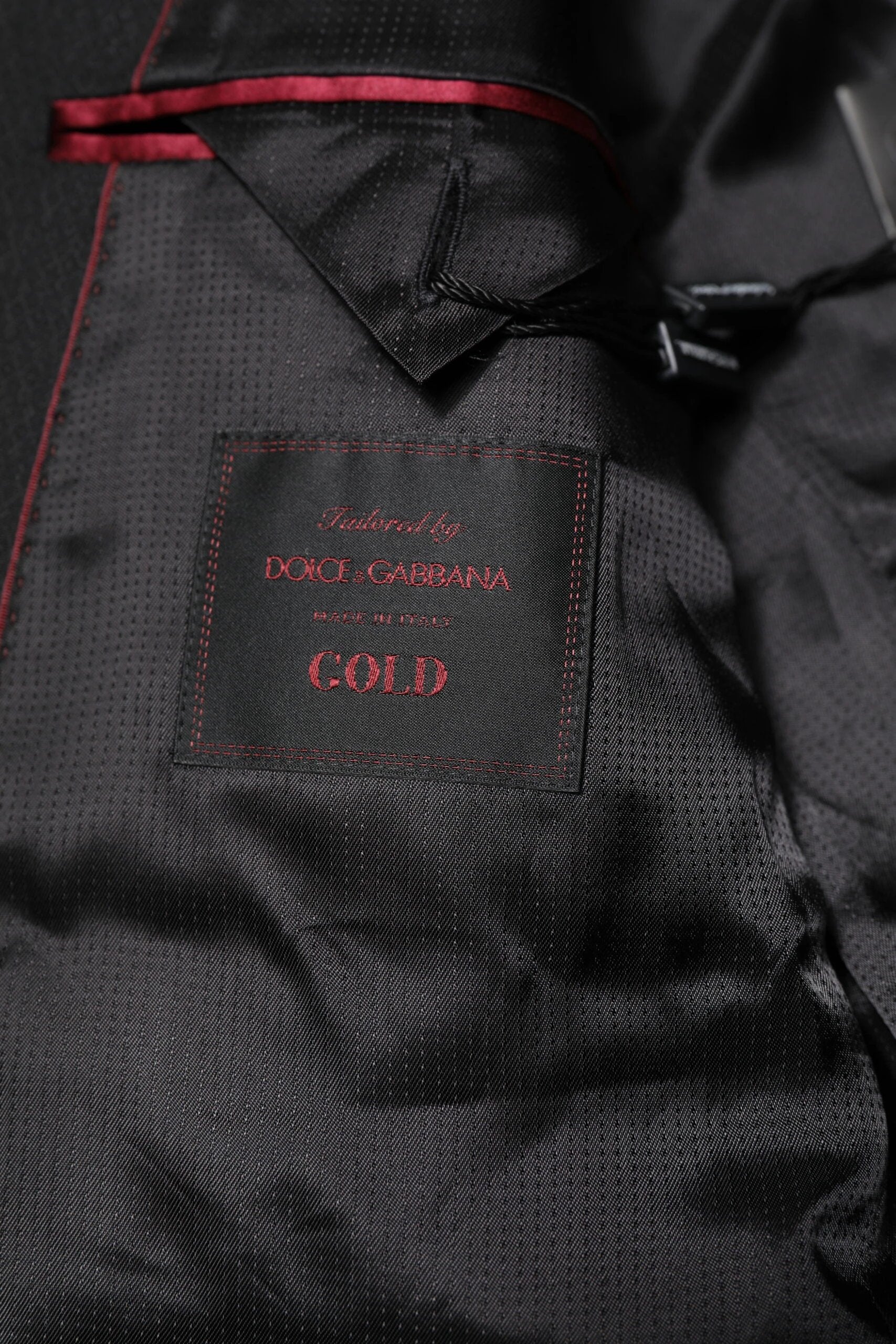 Dolce & Gabbana Black GOLD Single Breasted Suit Coat Blazer by Dolce & Gabbana