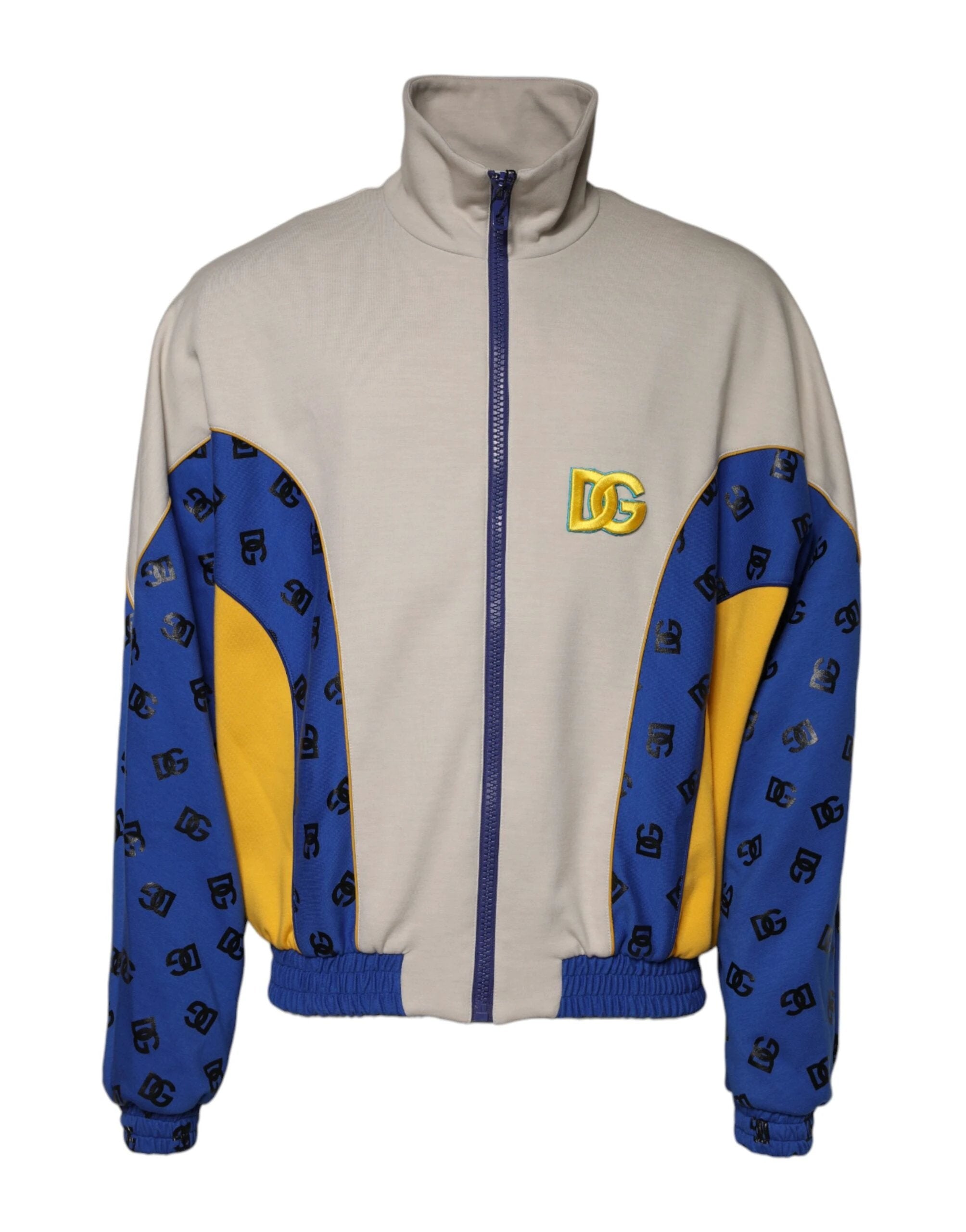 Dolce & Gabbana Multicolor Polyester Full Zip Bomber Jacket by Dolce & Gabbana