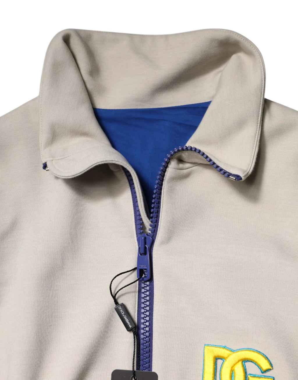 Dolce & Gabbana Multicolor Polyester Full Zip Bomber Jacket by Dolce & Gabbana