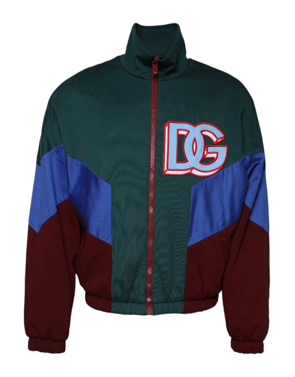 Dolce & Gabbana Multicolor Cotton Logo Full Zip Jacket by Dolce & Gabbana