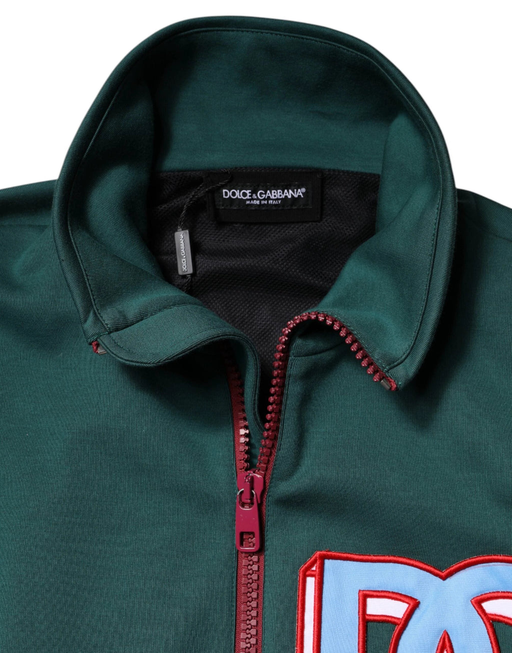 Dolce & Gabbana Multicolor Cotton Logo Full Zip Jacket by Dolce & Gabbana
