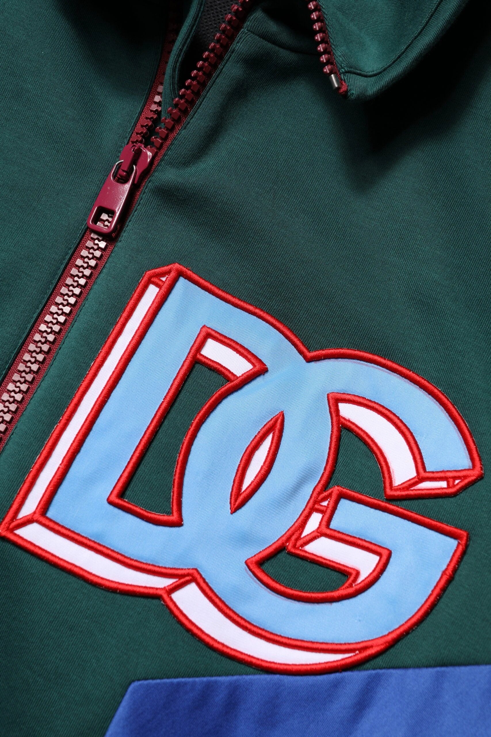 Dolce & Gabbana Multicolor Cotton Logo Full Zip Jacket by Dolce & Gabbana
