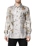 Dolce & Gabbana Multicolor Silk Printed Button Down Shirt by Dolce & Gabbana