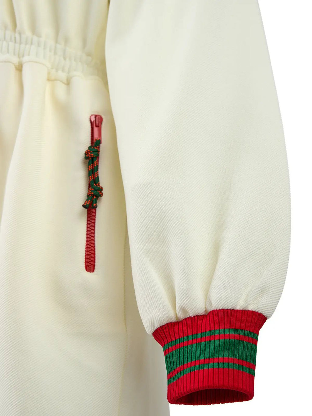 Survêtement Gucci crème en polyester à capuche avec logo