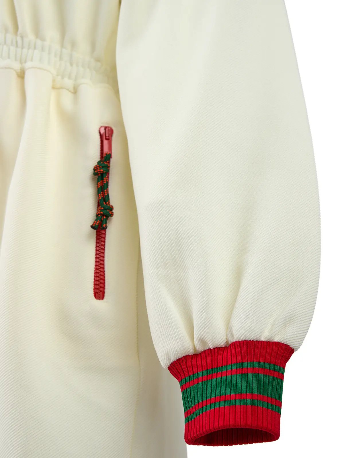 Survêtement Gucci crème en polyester à capuche avec logo