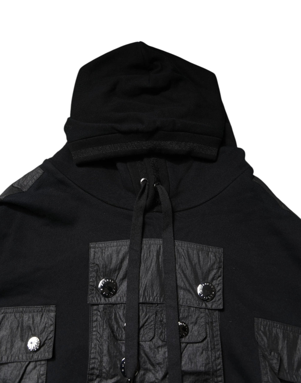 Dolce & Gabbana Black Cotton Hooded Sweatshirt Sweater by Dolce & Gabbana