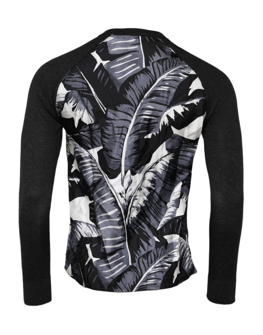 Dolce & Gabbana Black Printed Knitted Men Pullover Sweater by Dolce & Gabbana