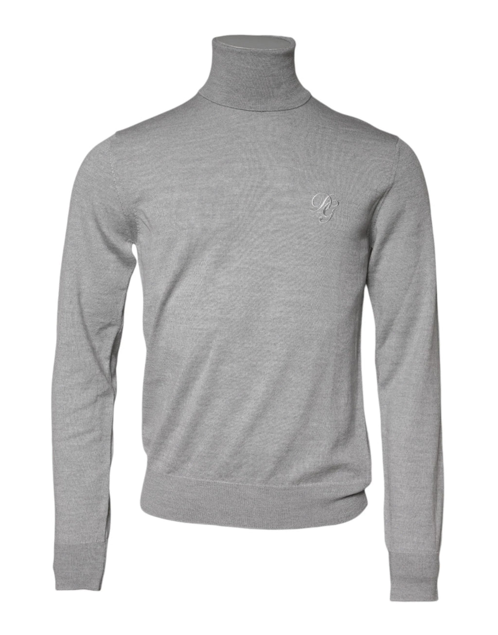 Dolce & Gabbana Gray Wool Knitted Men Pullover Sweater by Dolce & Gabbana