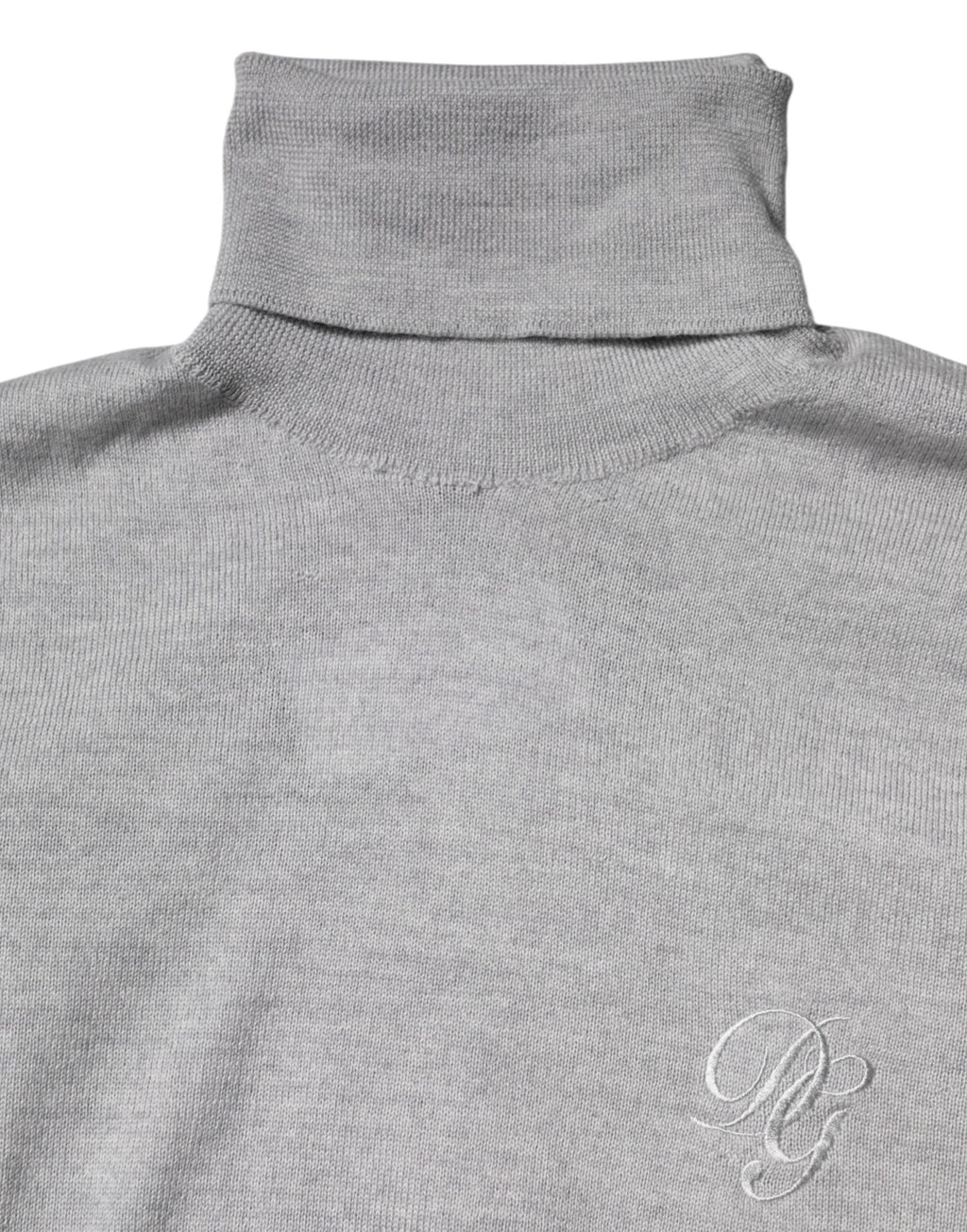 Dolce & Gabbana Gray Wool Knitted Men Pullover Sweater by Dolce & Gabbana