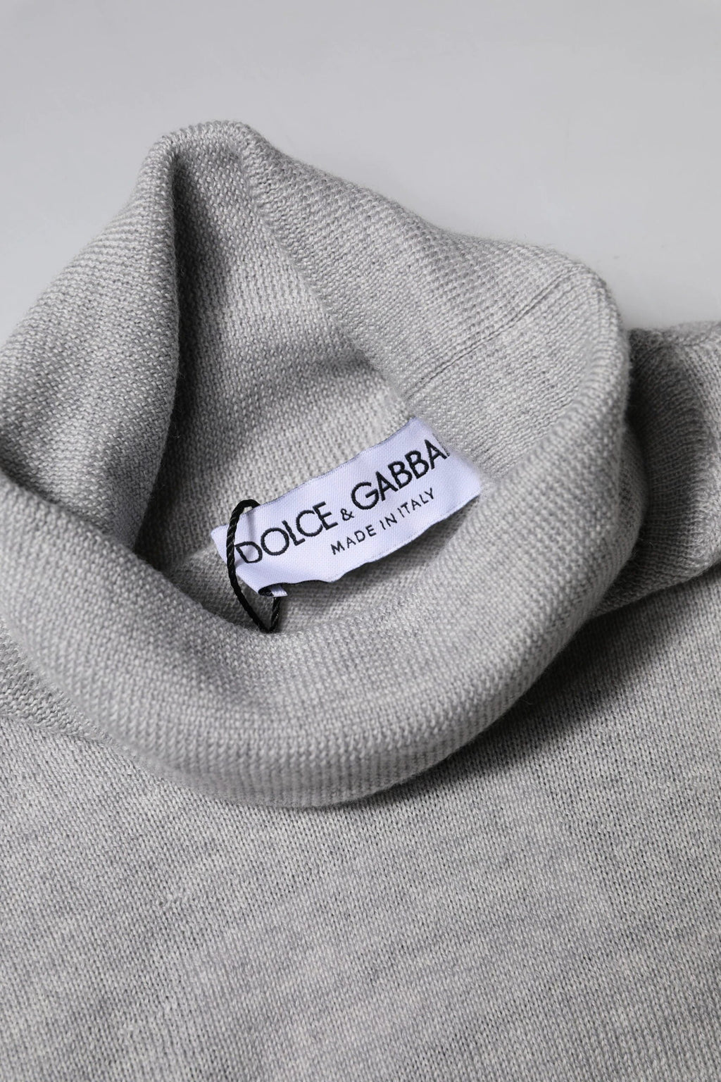 Dolce & Gabbana Gray Wool Knitted Men Pullover Sweater by Dolce & Gabbana