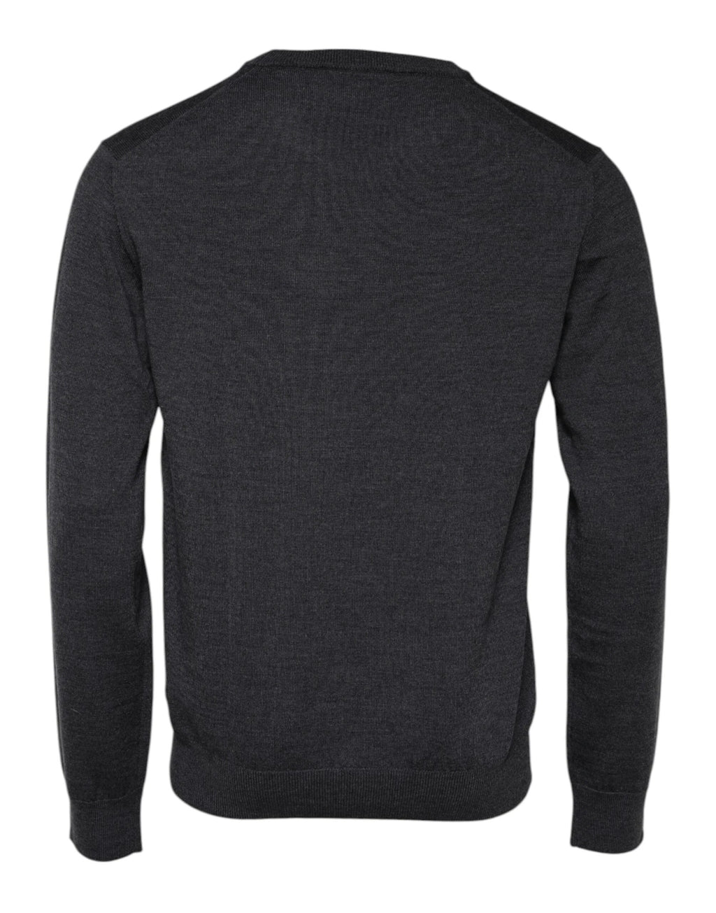 Dolce & Gabbana Gray Wool Logo Knitted Men Pullover Sweater by Dolce & Gabbana