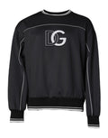 Dolce & Gabbana Black Logo Polyester Crew Neck Men Pullover Sweater by Dolce & Gabbana