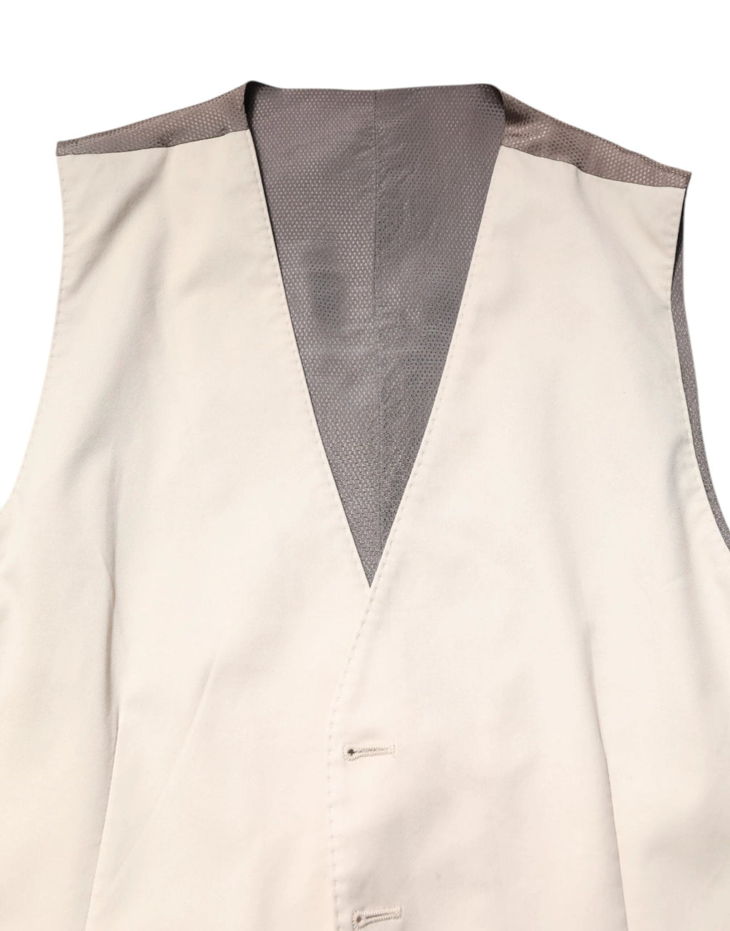 Dolce & Gabbana Beige Gray Dress Men Formal Waistcoat Vest by Dolce & Gabbana