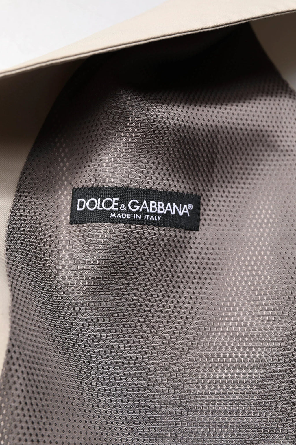 Dolce & Gabbana Beige Gray Dress Men Formal Waistcoat Vest by Dolce & Gabbana