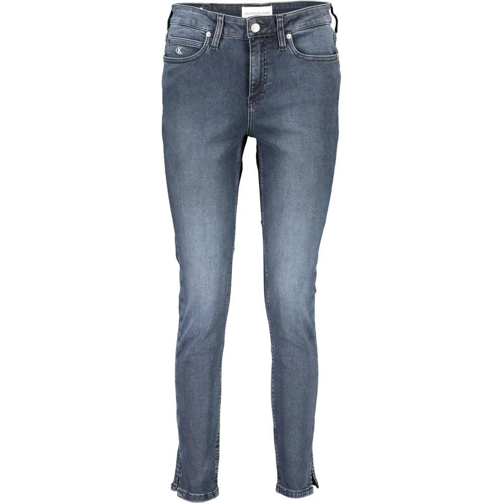 Calvin Klein Blu Cotton Women Skinny Jean by Calvin Klein