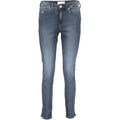 Calvin Klein Blu Cotton Women Skinny Jean by Calvin Klein