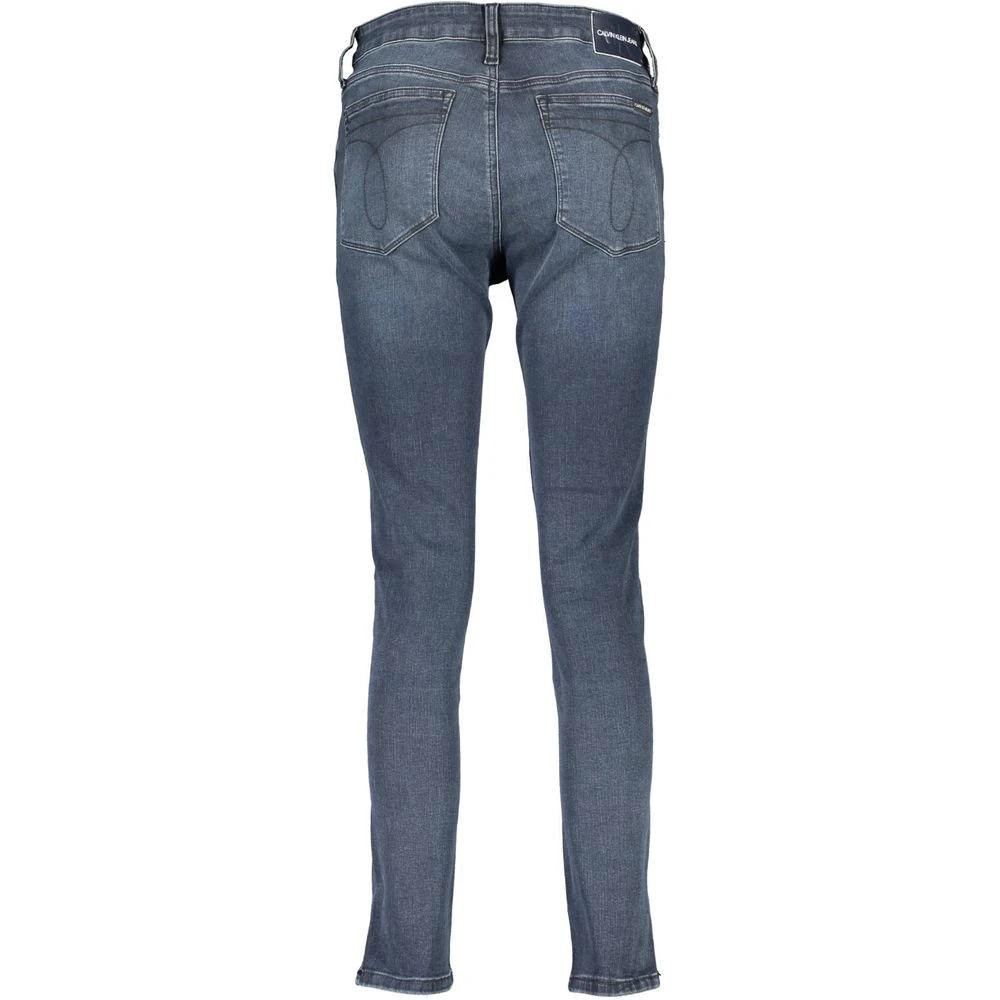 Calvin Klein Blu Cotton Women Skinny Jean by Calvin Klein