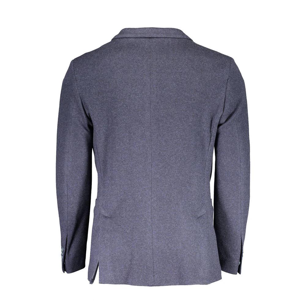 Gant Blue Cotton Blazer Jacket by Gant