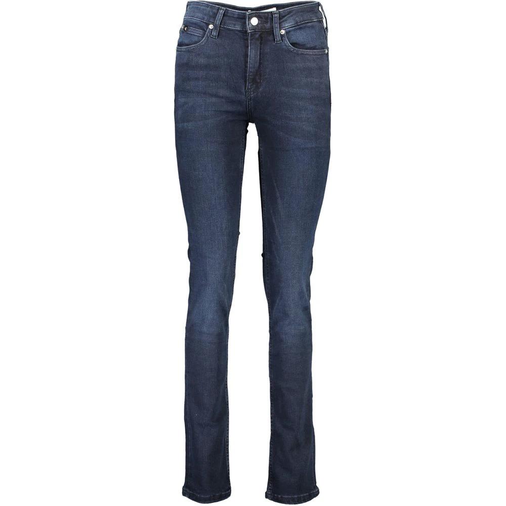 Jean Calvin Klein Blu en coton pour femme