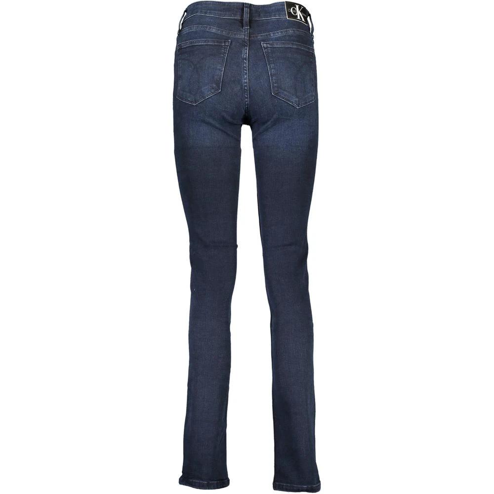 Jean Calvin Klein Blu en coton pour femme