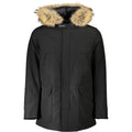 Veste Woolrich en coton noir pour homme