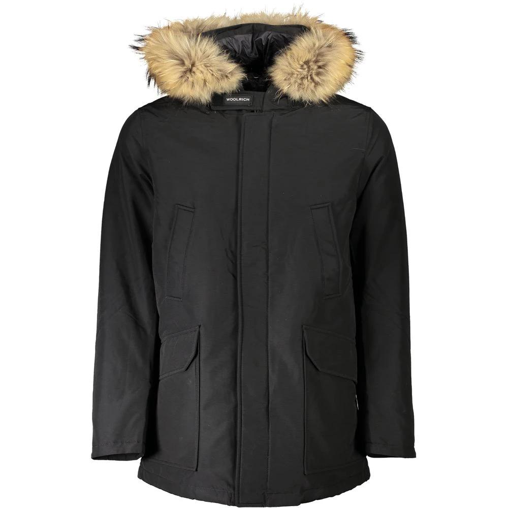 Veste Woolrich en coton noir pour homme
