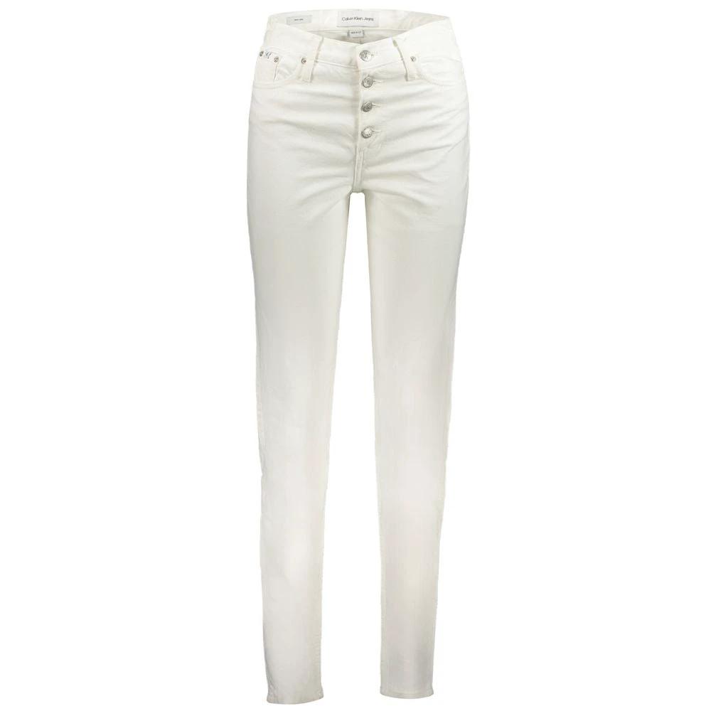Calvin Klein White Cotton Women's Jean Calvin Klein