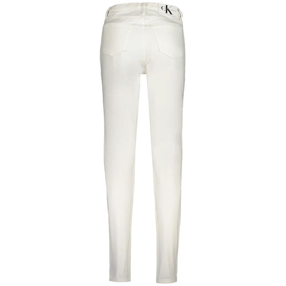 Calvin Klein White Cotton Women's Jean Calvin Klein