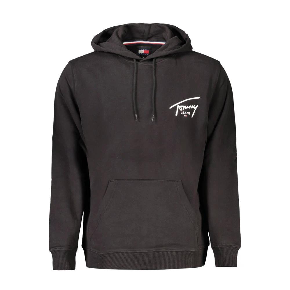 Tommy Hilfiger Black Cotton Men Sweater Tommy Hilfiger