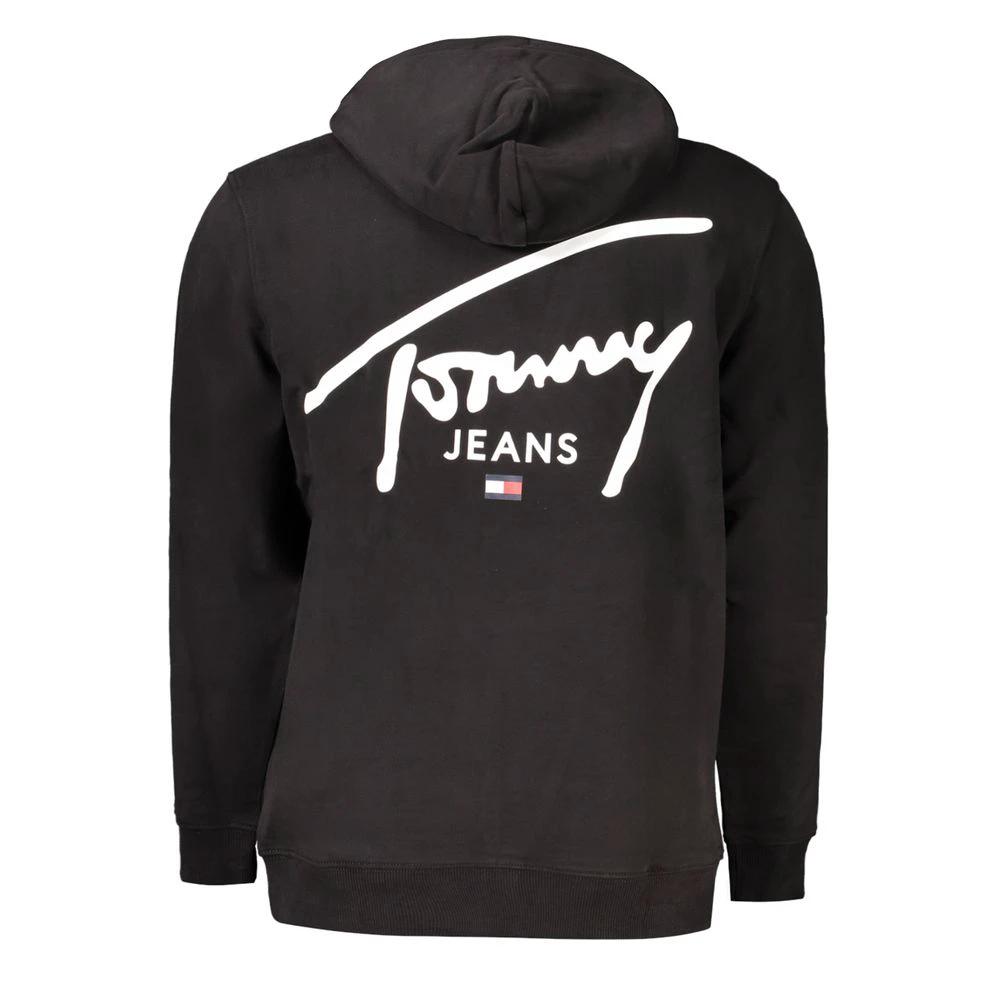 Tommy Hilfiger Black Cotton Men Sweater Tommy Hilfiger